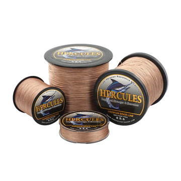 HERCULES Brown Fade Free Fishing Line 8 Strands 10LB-120LB PE Braided Fishing Line
